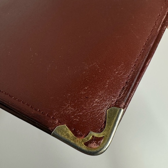 Cartier Bordeaux Vintage Bifold Leather Long Wallet - Picture 7 of 15
